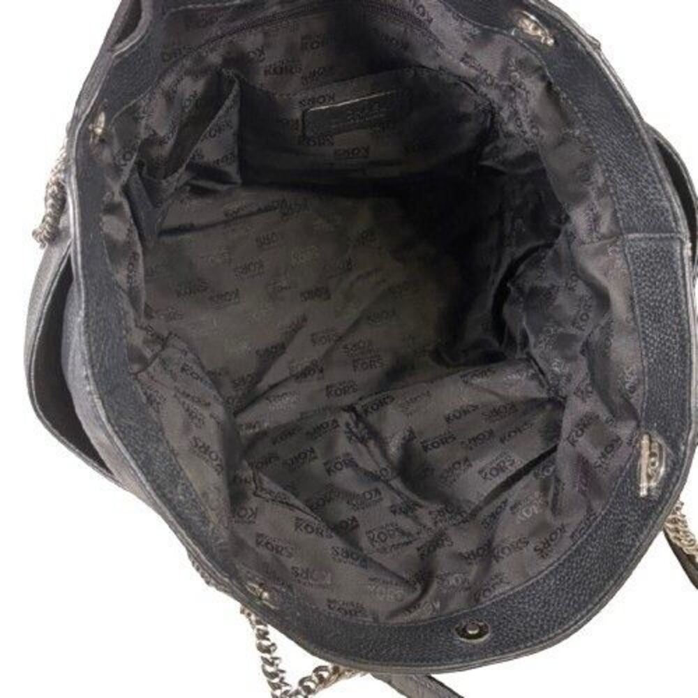 Michael Kors Whipped Chelsea Black Leather Tote Hobo Shoulder Bag Purse MRP$528 - Picture 7 of 16